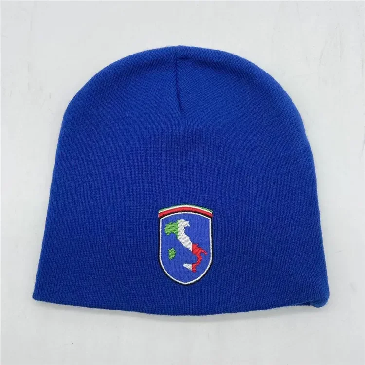 2024Autumn and winter wholesale custom unisex plain warm  jacquard hat beanie winter promotion gift knitted balaclava