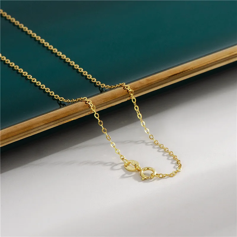 Charm necklace cross O chain snake box chain necklace pendant S925 sterling silver chain necklace