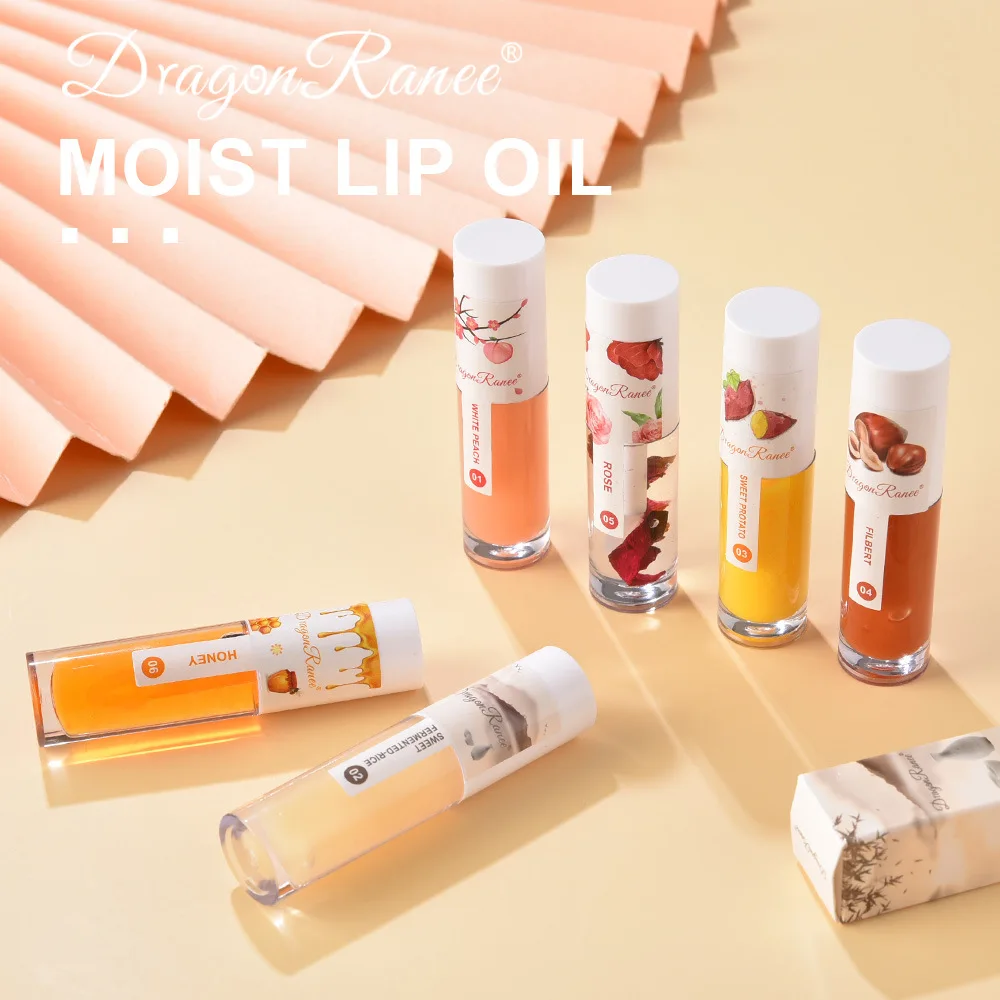 Wholesale Lip Oil Vegan Flavouring Honey Lip Tint Scent Color Changing Tinted Plumping Hydrating Lip Gloss Oil