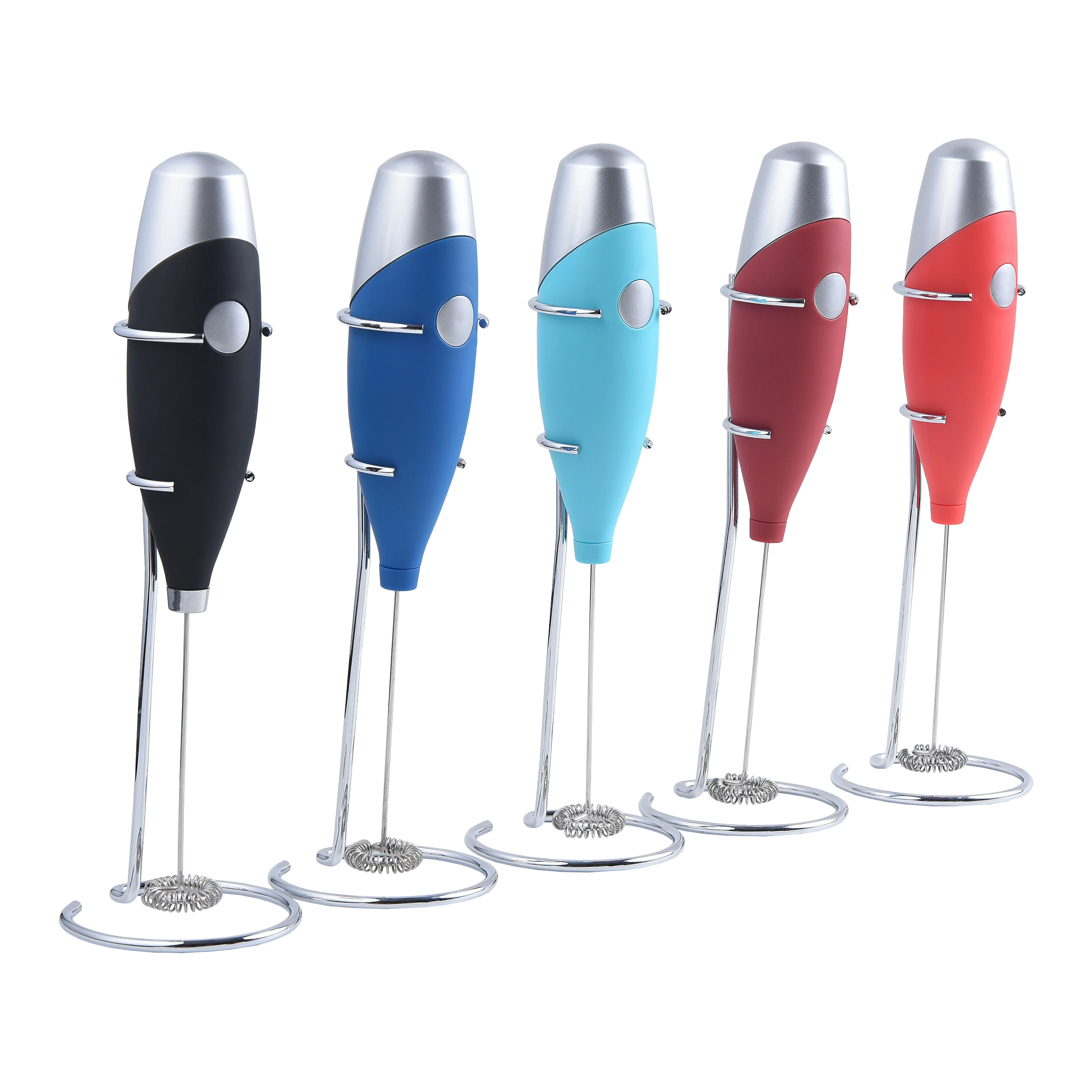 Handheld Electric Double Spring Whisk Head Matcha Stainless Steel Milk Frother,coffee & Tea Tools Kitchen Latte Milk Brother