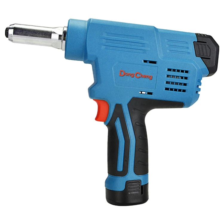 DongCheng Nosepiece Portable, Long Running Time Cordless Battery Rivet Gun Tool