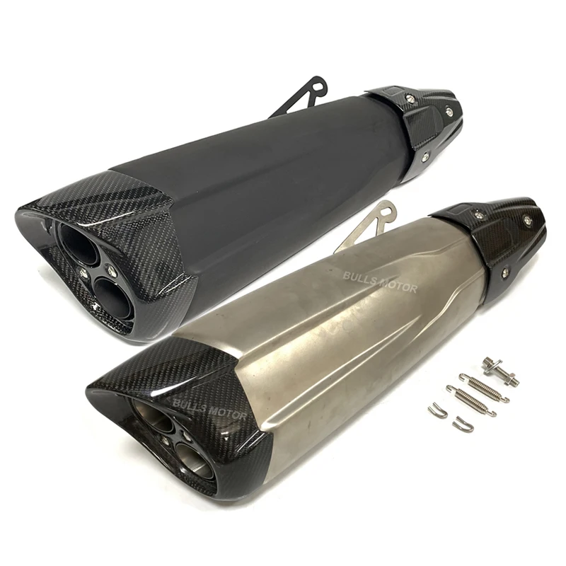 High Performance Motorcycle HP Exhaust Dual Outlet Exhaust Escape with Carbon Fiber for Suzuki GSXR1000 R1250 GS ADV