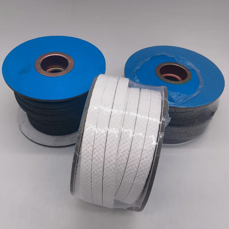 High quality pure PTFE packing high temperature resistant High pressure gland packing Customized Gland Packing Seal