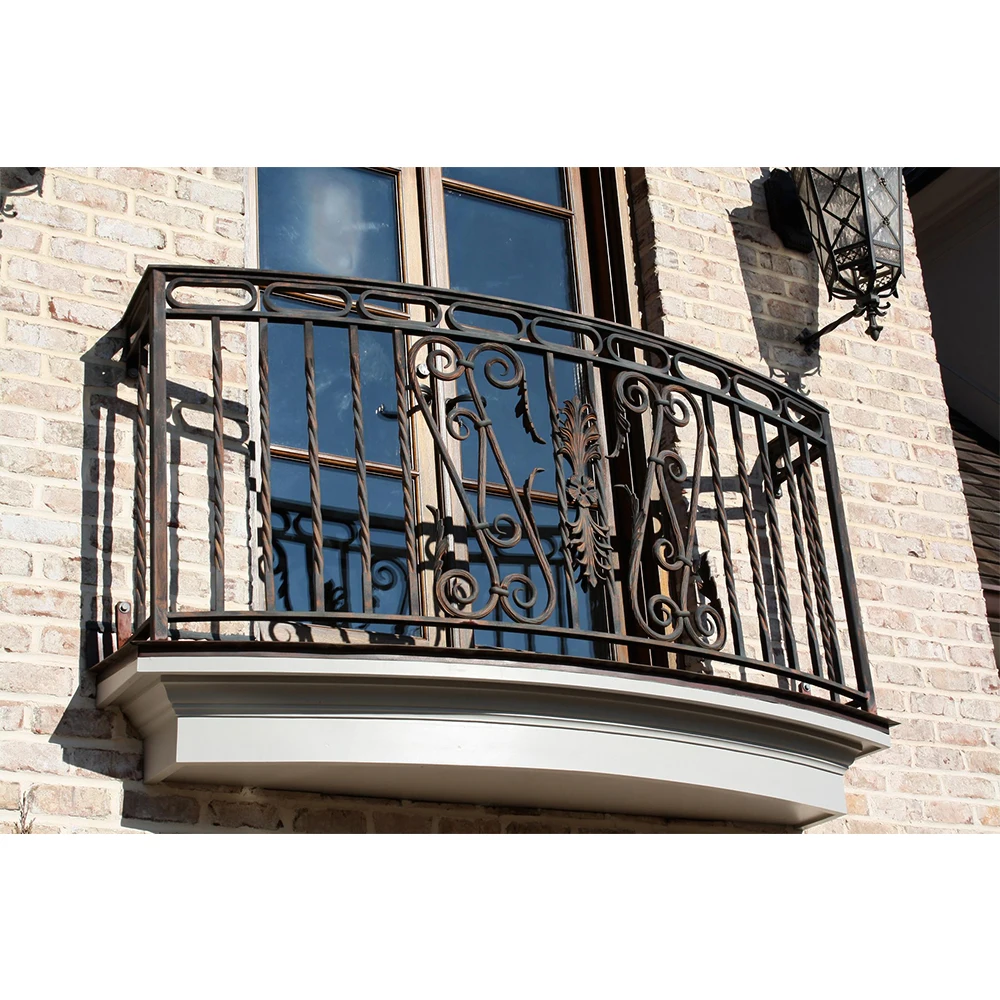 Georgia select latest design railings for balcony retro black iron pattern window front railing
