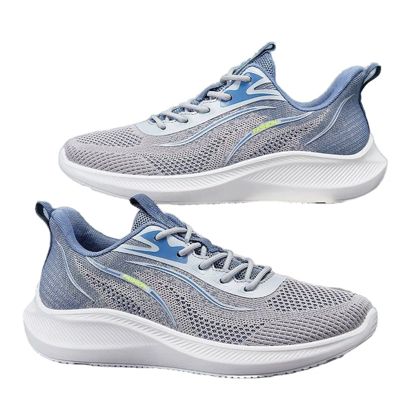 2024 Новая мужская спортивная обувь для отдыха на заказ из материала с сетчатой подкладкой удобные водонепроницаемые кроссовки бега лето оптовая продажа