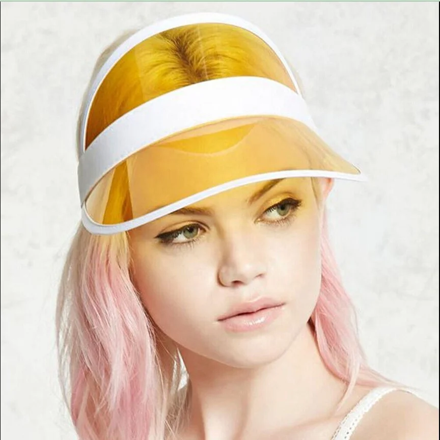 Promotion Cheap Colour Customized Plastic Sun Visor/Cap/Hat,PVC plastic sun visor for UV protection