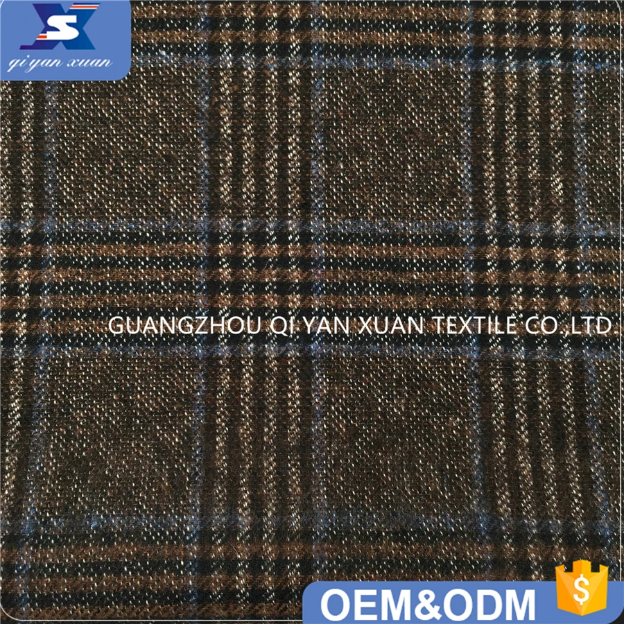 Оптовая продажа, 10% шерсть, 90% полиэстер, составной клетчатый дизайн, текстурированный костюм, мужской костюм, Блейзер, ткань для зимы