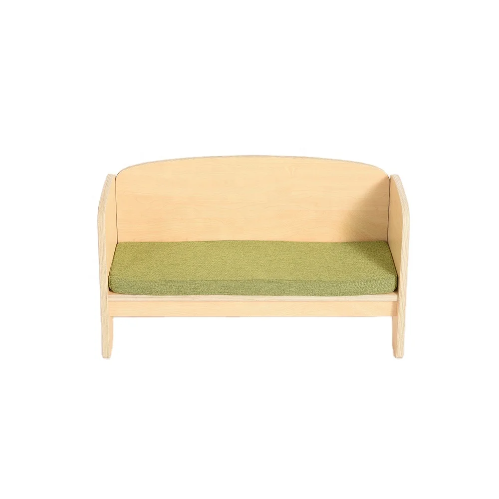 Montessori Preschool Furniture Daycare Kindergarten Sofa Chair Wooden Childcare Nursery Classroom Wooden Chair For Kids