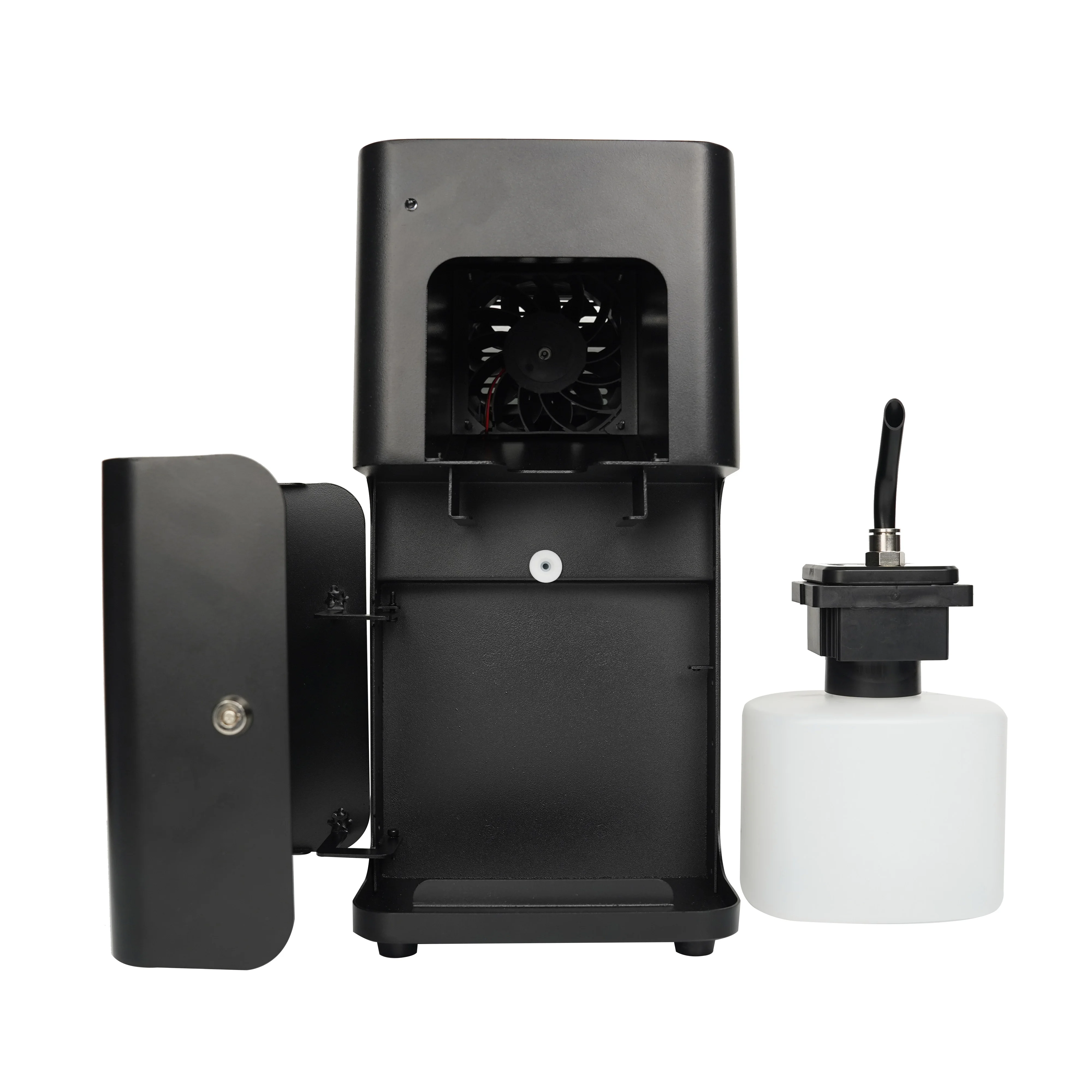 SCENTA Wholesale Metal Design Black Cool Mist Spray Scent Diffuser OEM Wall Mounted Large Room Bluetooth Aroma Diffuser For Bar