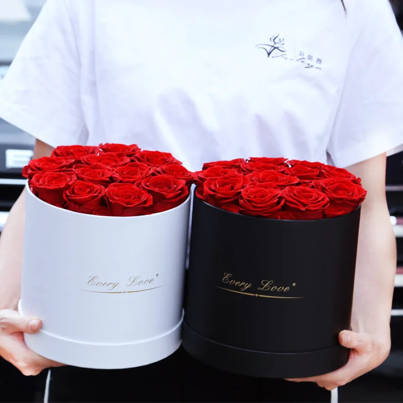 Xingsheng 2021 A Grade Best Quality China Real Natural Eternal Forever Immortal Flower Head Preserved Roses