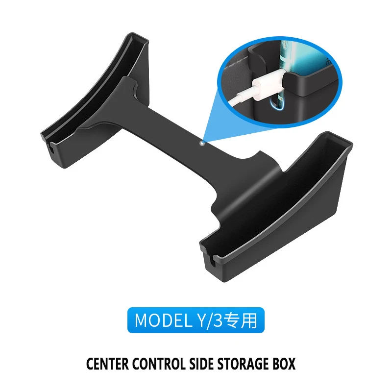 Factory-Price Flocking Center Console Organizer Tray Armrest Storage Box New Condition for Tesla Model 3 Y Interior Accessories