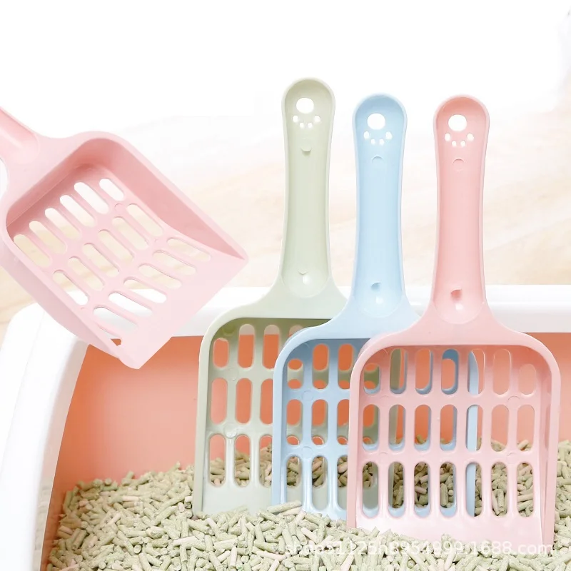 Durable plastic pet litter spreader hollowed-out cat litter spreader for cleaning cat litter POTS