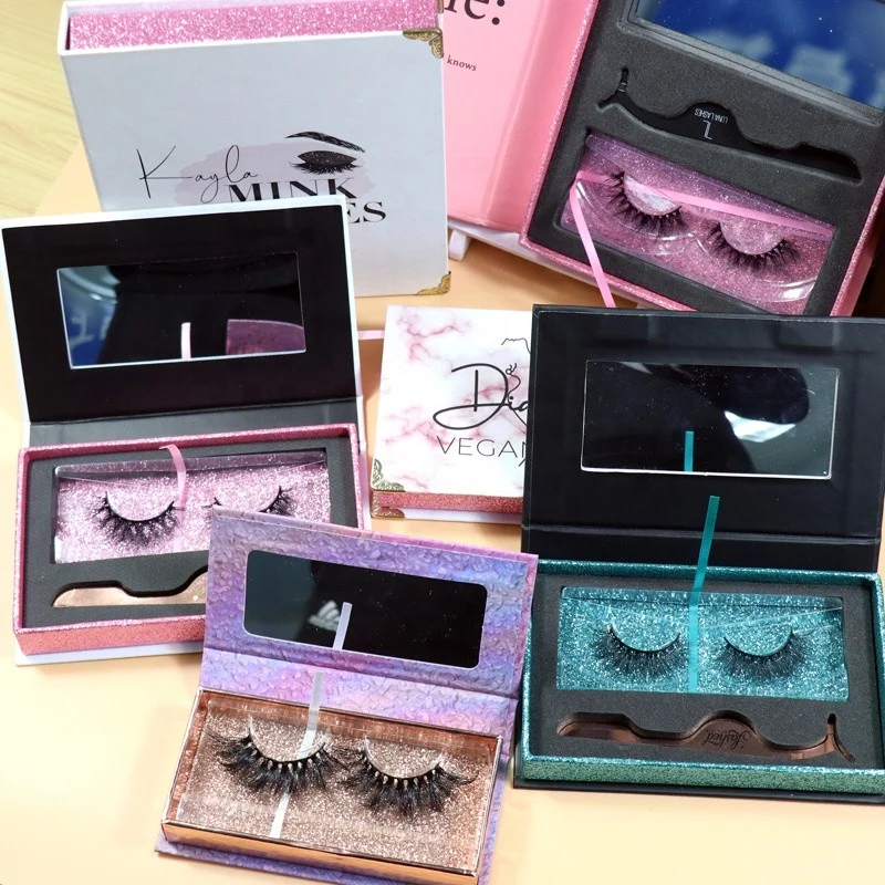 HeyMe Beauty 15mm 18mm 25mm 3d 5d mink eyelashes best selling 2021 custom lashes packaging box vendor