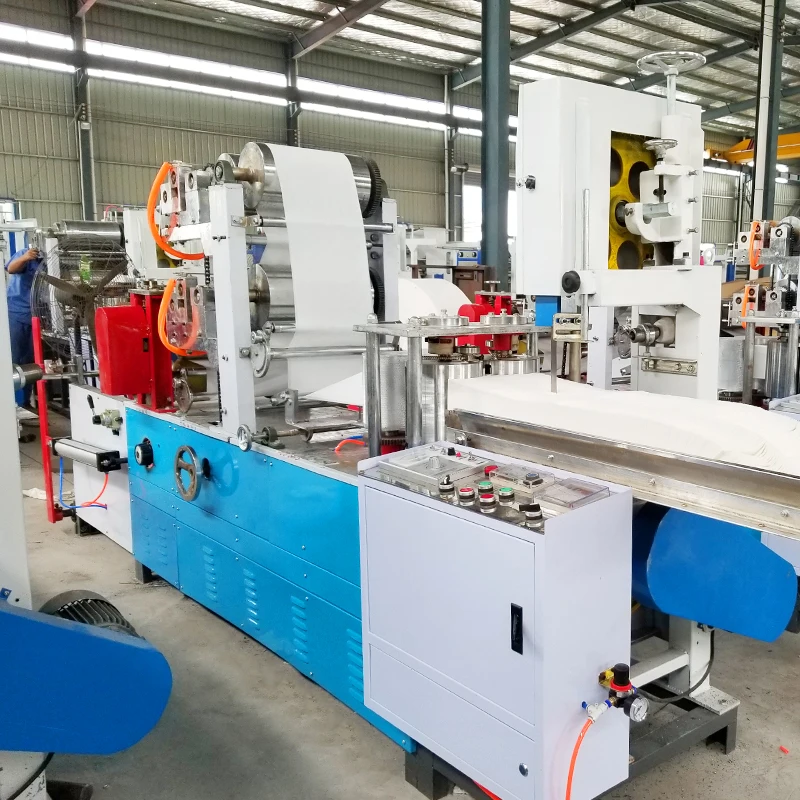 
Small Business for Family Worker Simple Operate Automatic Napkin Paper Making Machine 