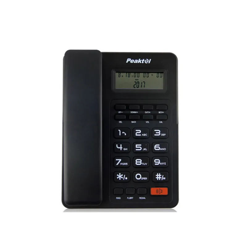 Factory Direct High Quality Guest Room Telephone with Caller ID Hot-Selling Desktop Landline for Hotels