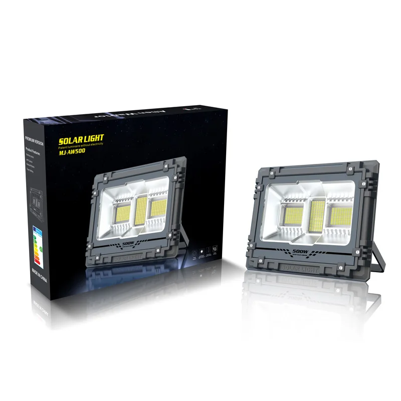 2023 new design Most powerful 100w 6500k solar led flood light 60W 200w 300w 400w 500w solar led flood light 600 w