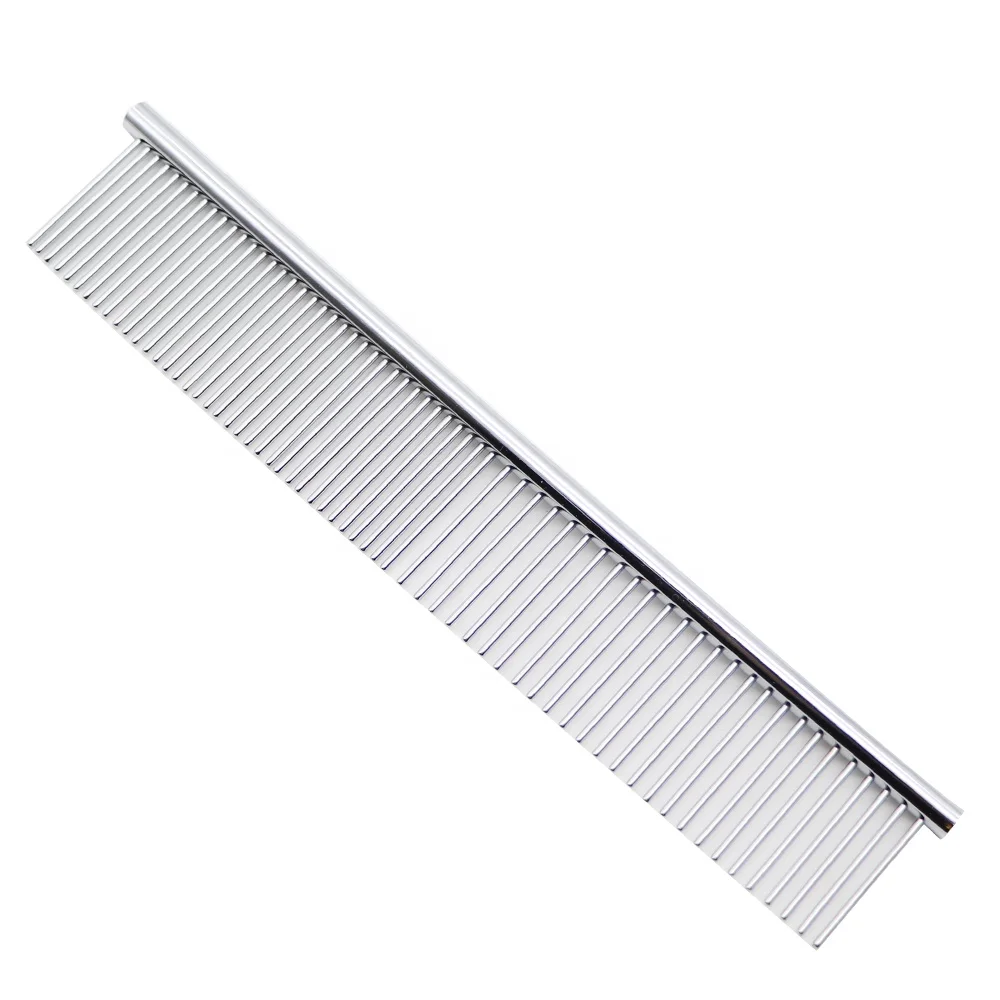 stainless steel salon pet dog grooming profession use New antistatic hairdressing silver color cutting hair comb