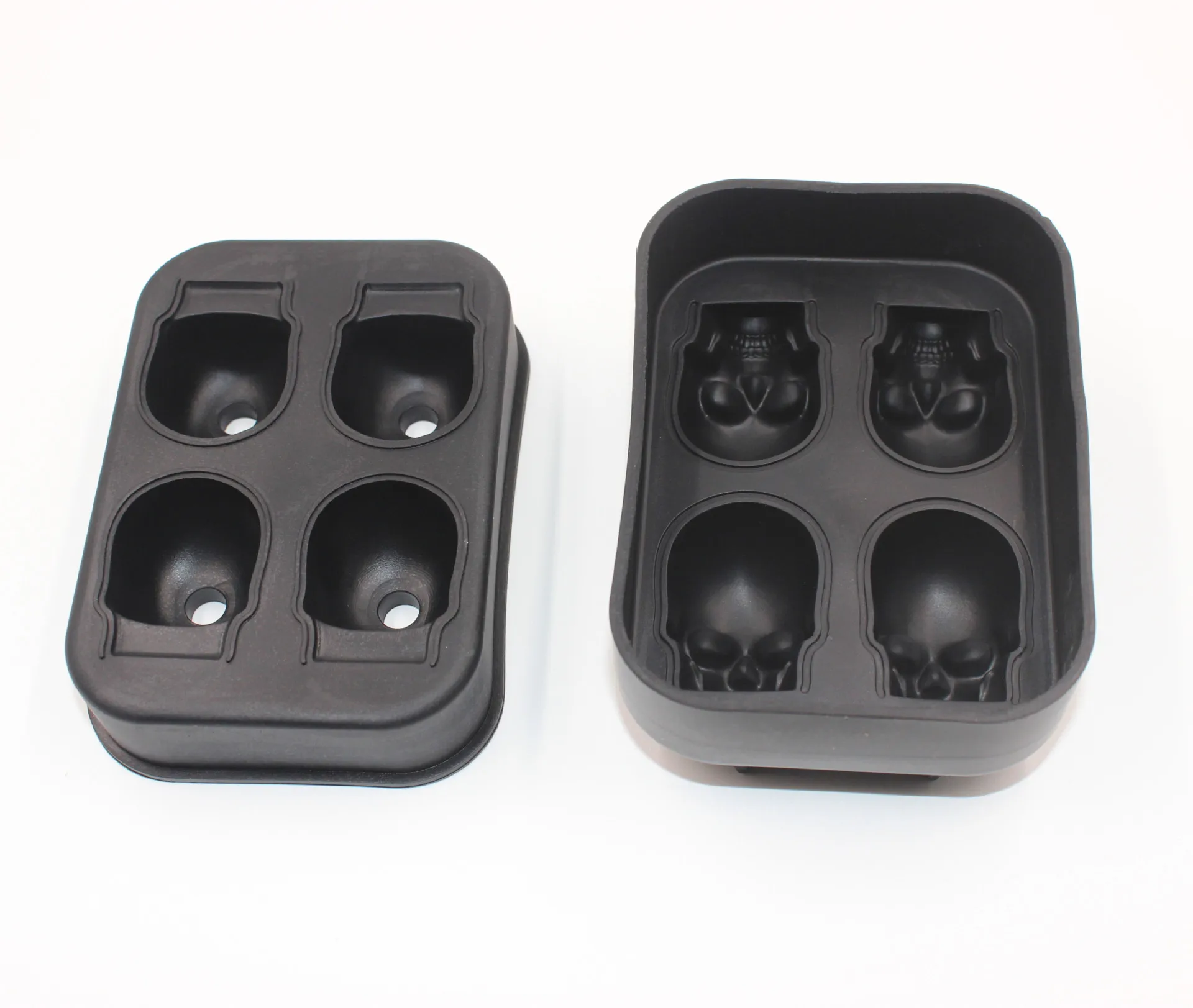 Silicone Ice Cream Mold  3d Skeletonl Silicone Mold Ice Cube Skeletonl  Shaped Whisky Wine Ice Accessories Party Supplies