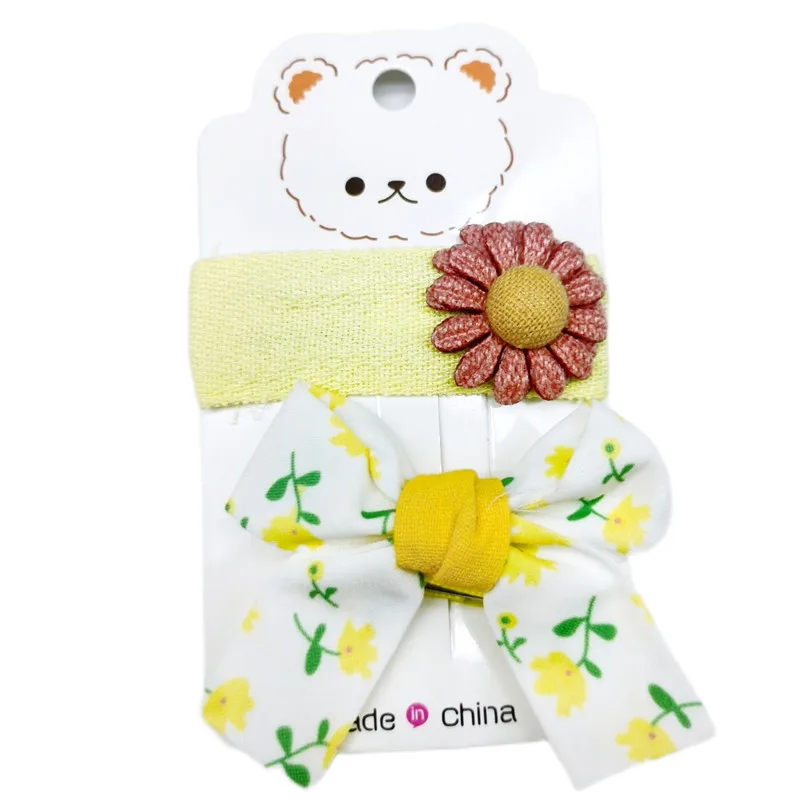 2022 Popular Adult Girls Fabric Covered Snap Stainless Steel Hair Clip Springs