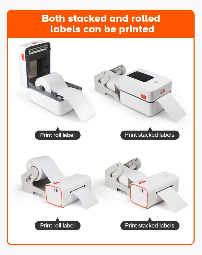 Portable & Cheap Soonmark M4202 USB+BT Direct Thermal Printer A6 size printer 4 Inch Label Shipping Printer