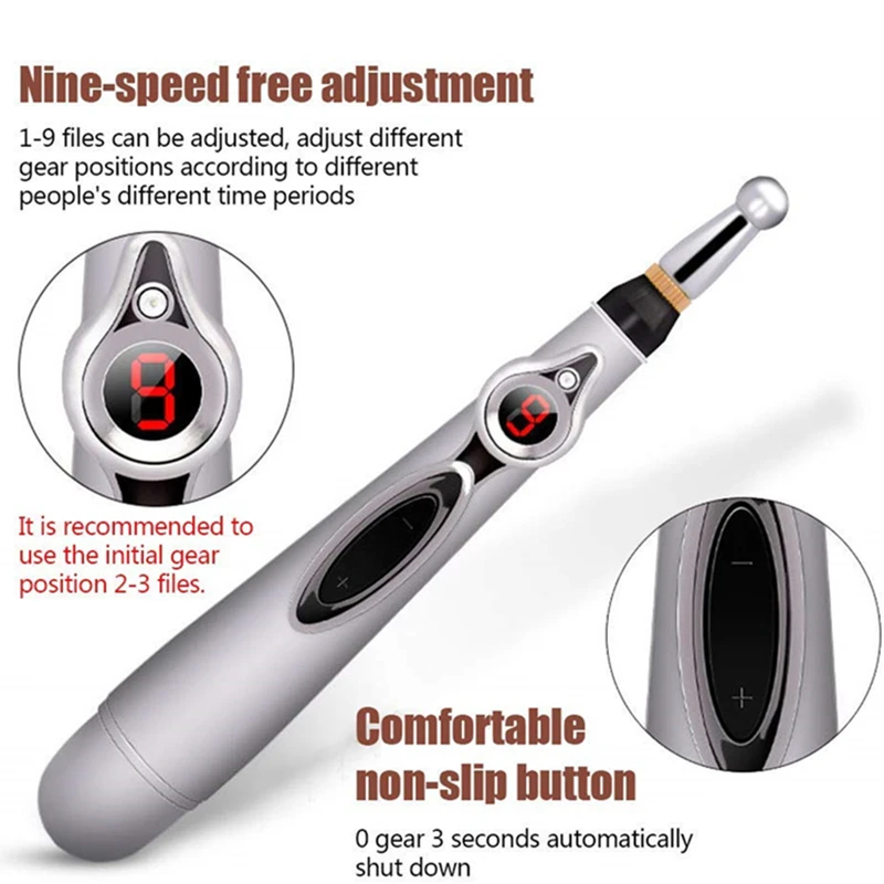 Electronic Acupuncture Tens Pen Electric Meridian Energy Point Massage Pen Traditional Relief Pain Laser Needle Therapy Tools