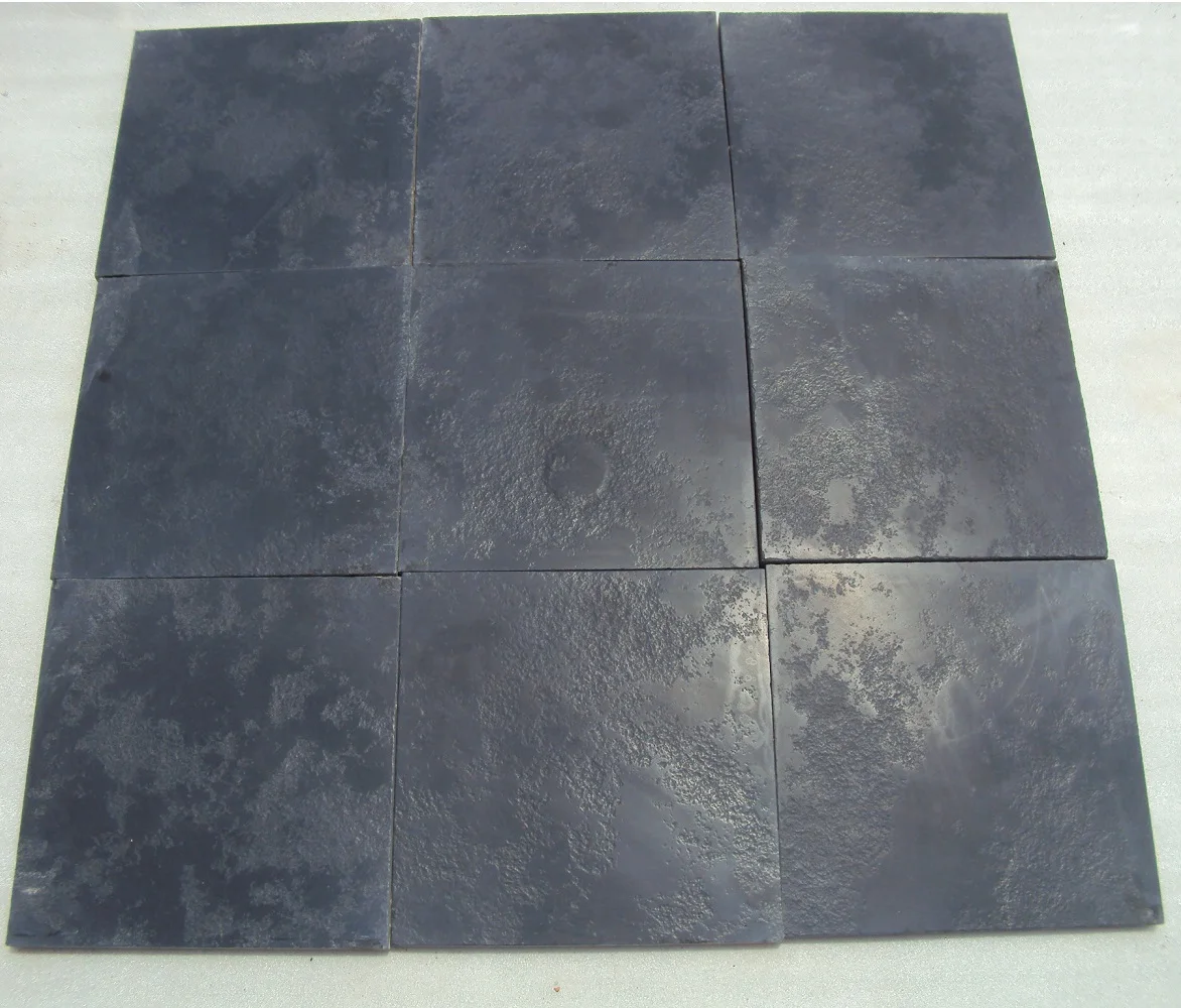 Wholesale MC Limestone in Lime Black Finish Natural Fully Brushed Bottom with Calibrated Edges Polished Top Surfaces Low Price