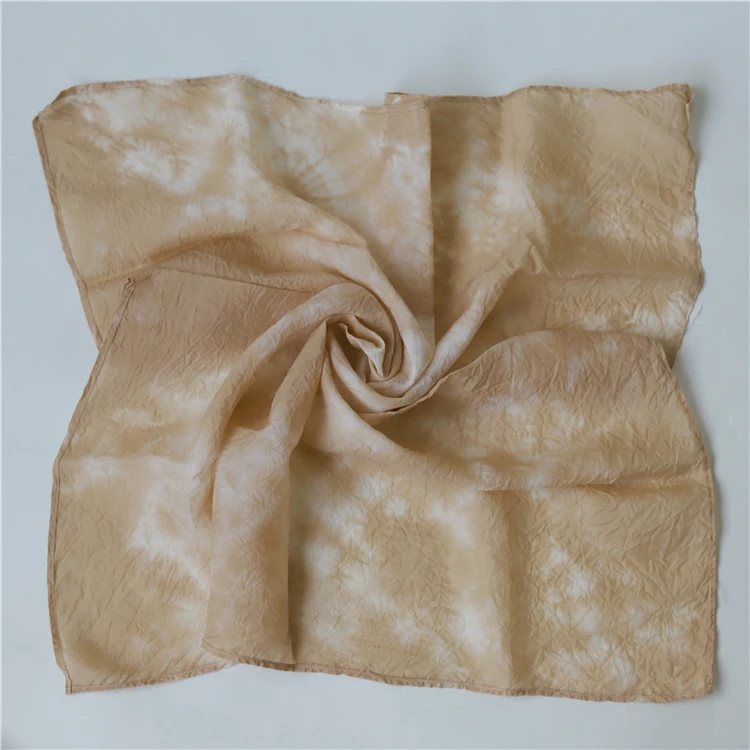 
Tie dye scarf Fashion Lady Business Party Short Satin Neck Scarf Summer Small Retro Printed Head Neck Square Silk Scarf 