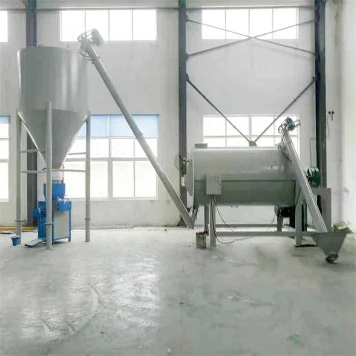 Chinese Supply Dry Tile Glue Mortar Production Line Equipment Simple Industrial Dry Mortar Production Line