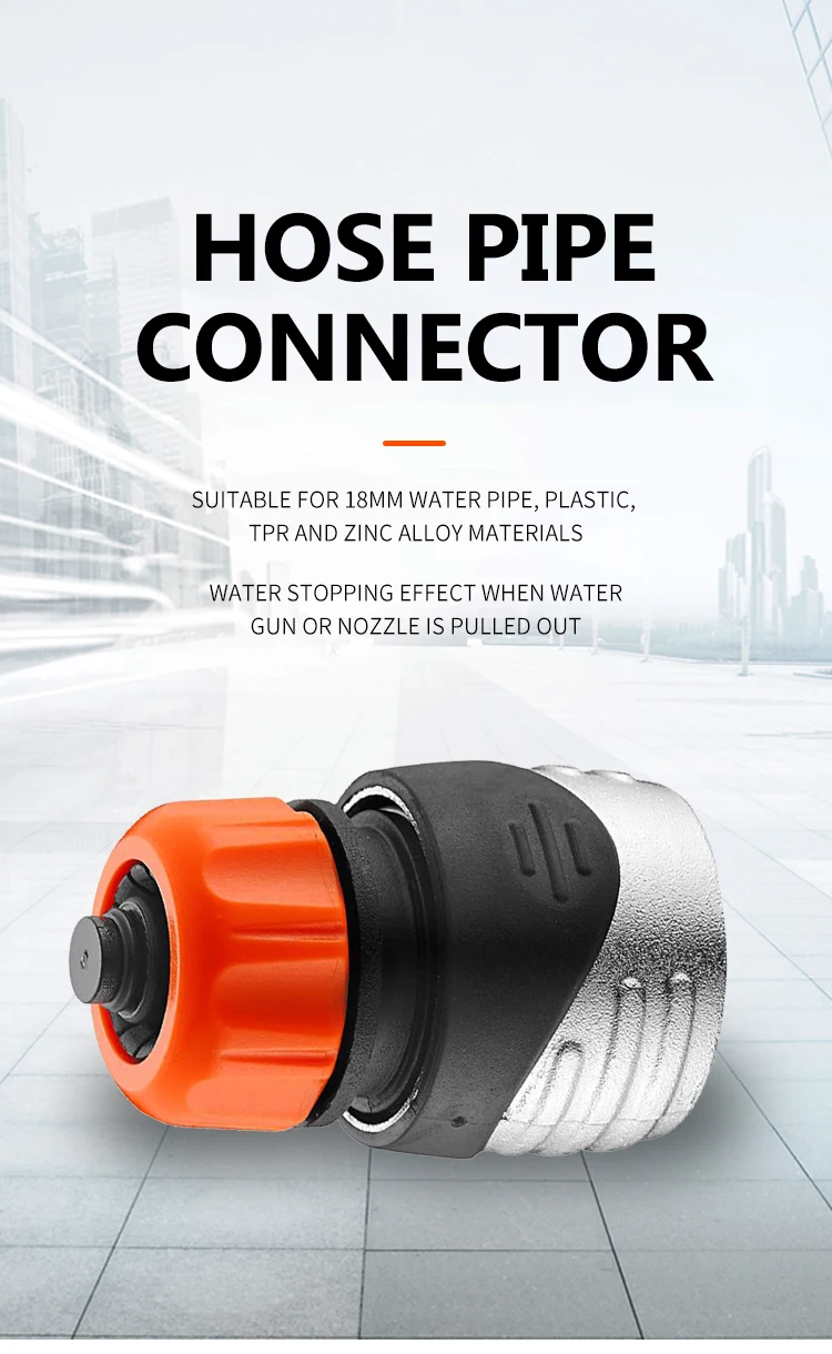 18MM Metal Garden Water Connectors Quick Coupling Hose Connector Hydraulic  Rotating Irrigation Wholesale Camping Travelling