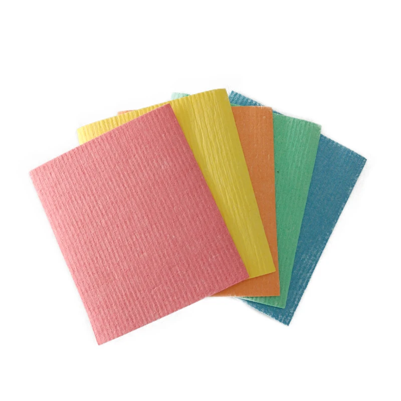 OEM ODM Eco Friendly Customized design Absorbent Wholesale manufacturer multi-colored household cellulose Dish cloth sponge