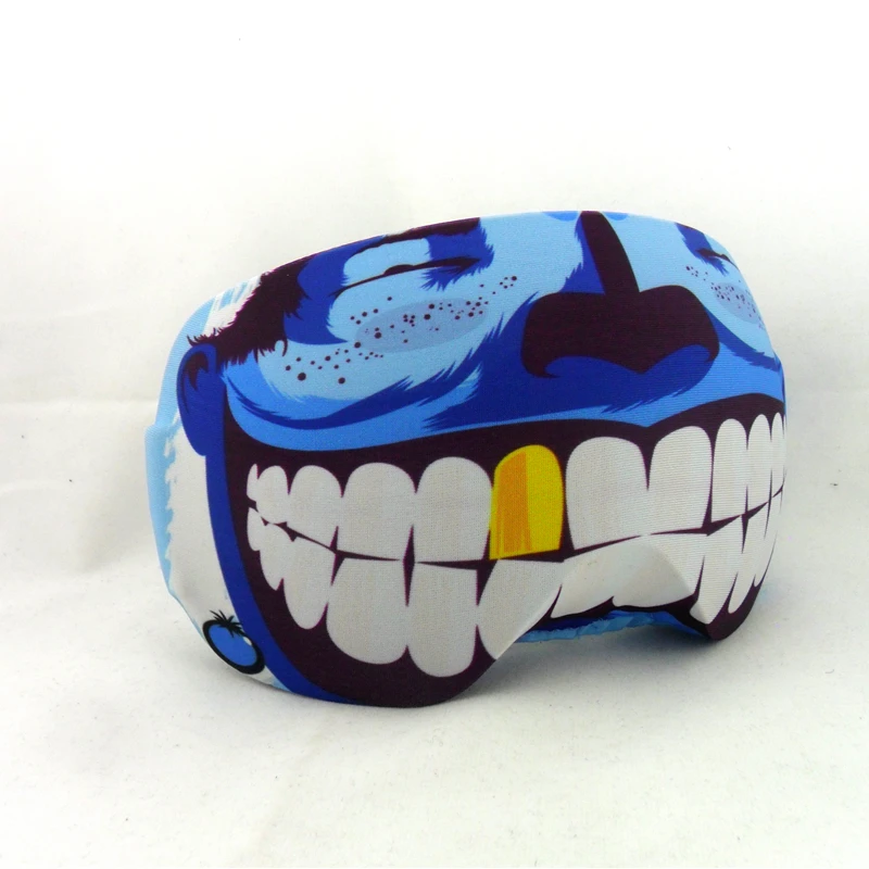 OEM customer logo Factory cheap price custom design lycra fabric goggle with nose cover printing logo custom ski goggle cover