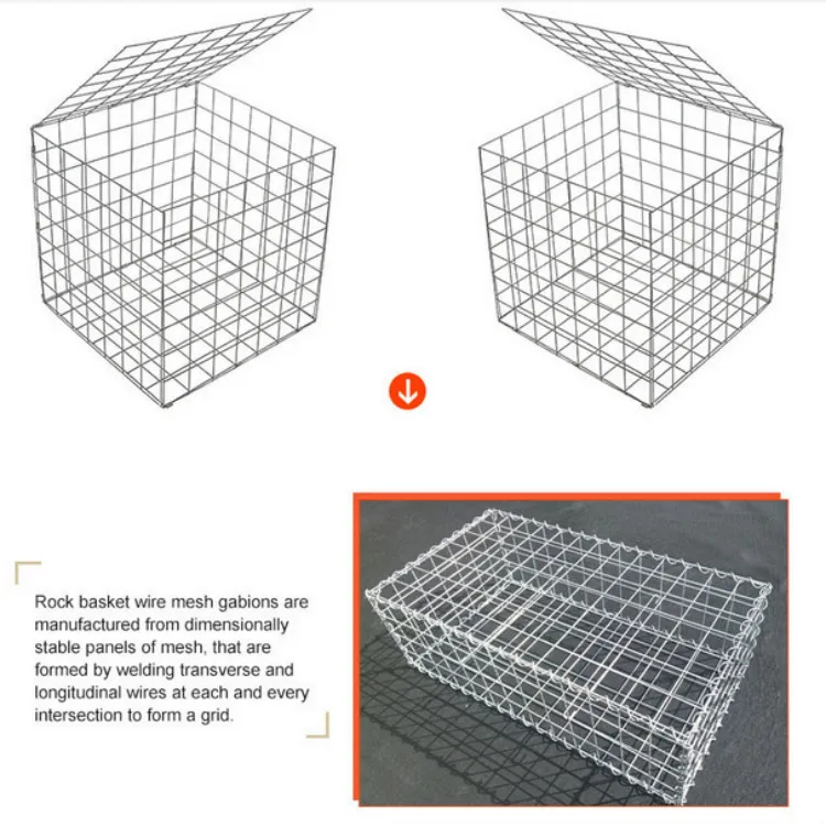 Anti-Oxidation Welded Galvanized Steel Gabion Box Basket Stone Fill Welded