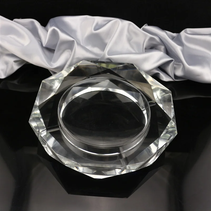 Hot Sale Round Shape Crystal Glass Ashtray for Decoration Gifts