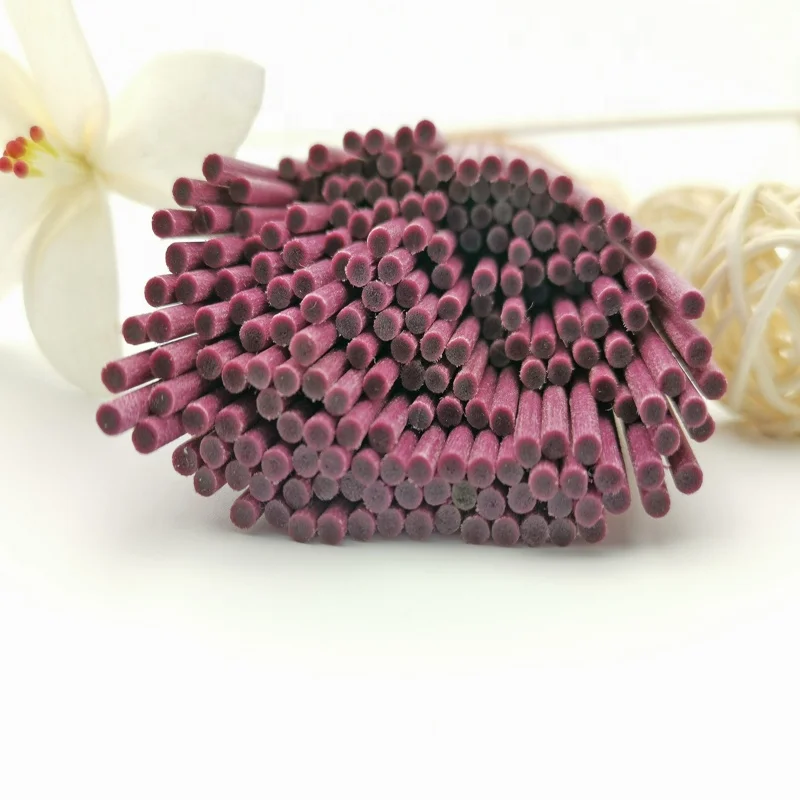 Purple scented oil  diffusers with fiber diffuser  stick for household
