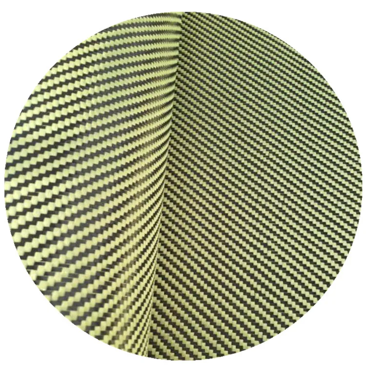 1500D 200gsm yellow carbon aramid fiber fabric