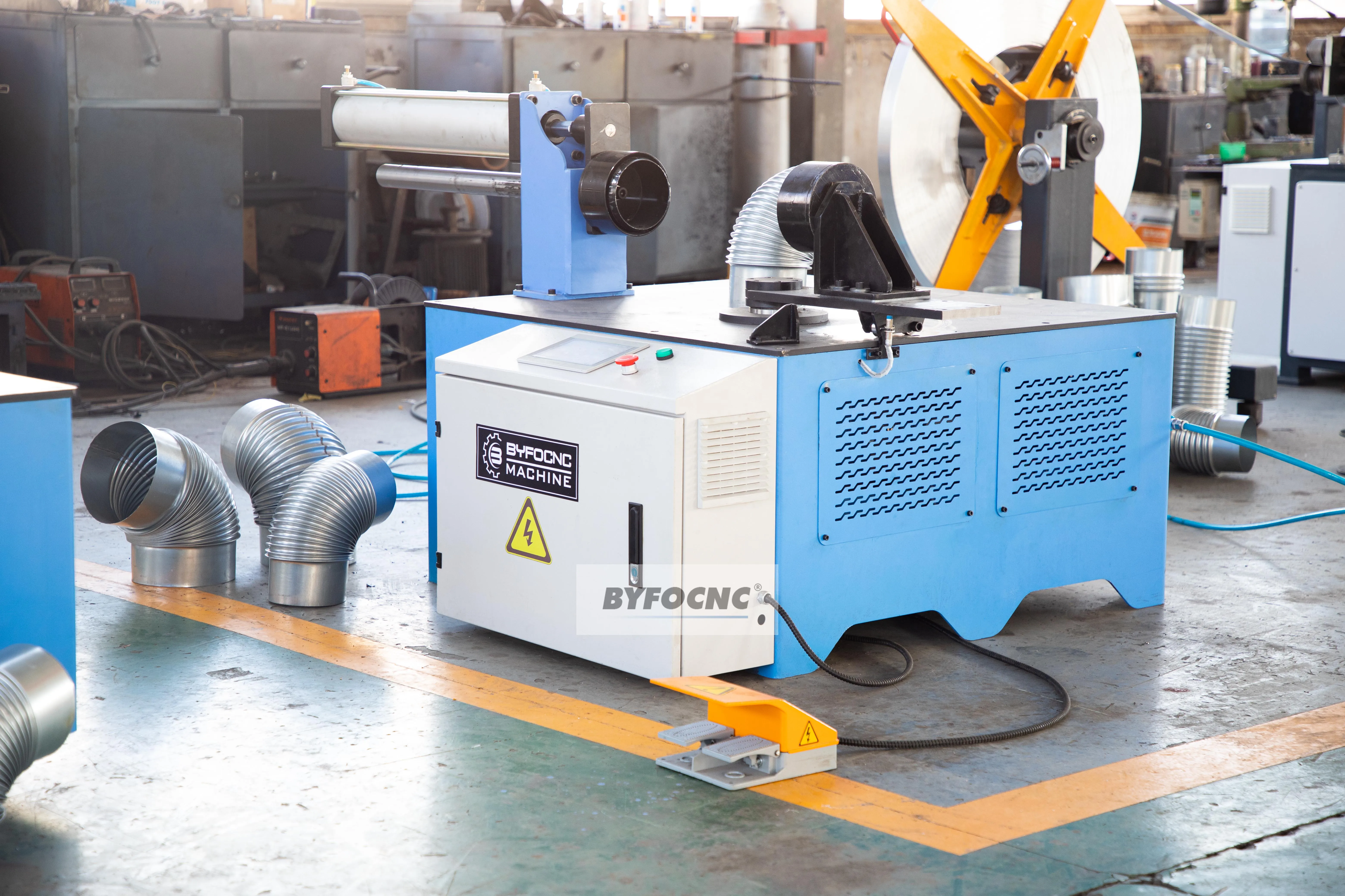 air duct making machine metal cigarette corrugated elbow machine