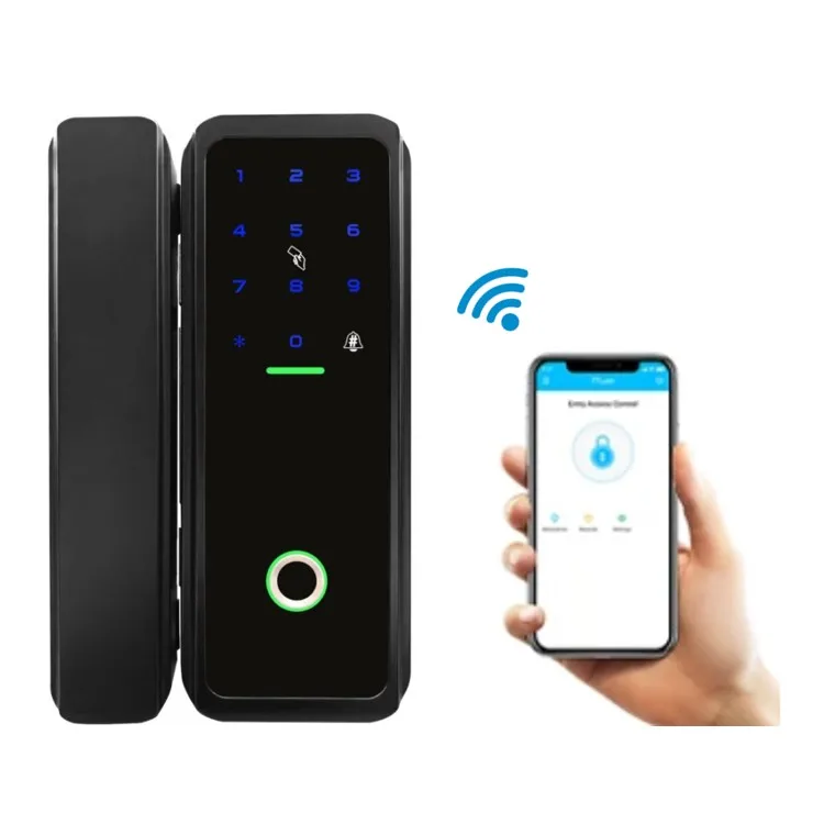Smartek factory новейший продукт, Офисная бескаркасная стеклянная дверь, Умный Замок