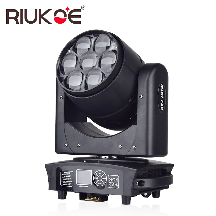 Сценическое освещение светодиодный зум DMX 7*40 Вт Rgbw мини пчелиный глаз DJ движущаяся головка