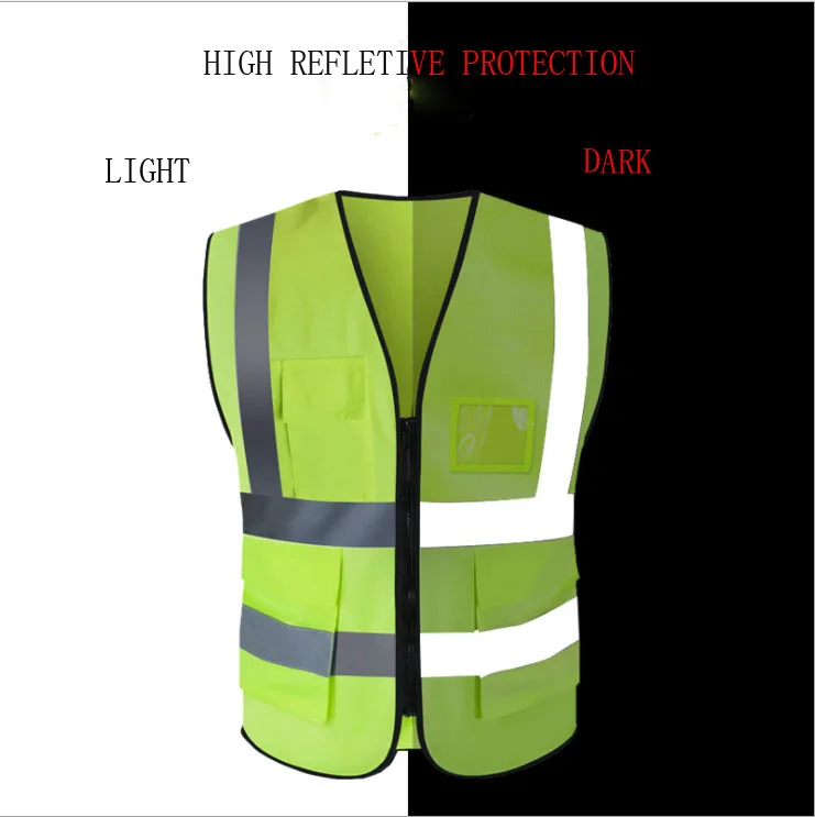 UT 2023 Breathable High Visibility Mesh Reflective Tactical Work Safety Vest Jacket Reflective Safety Cycling Running Vest