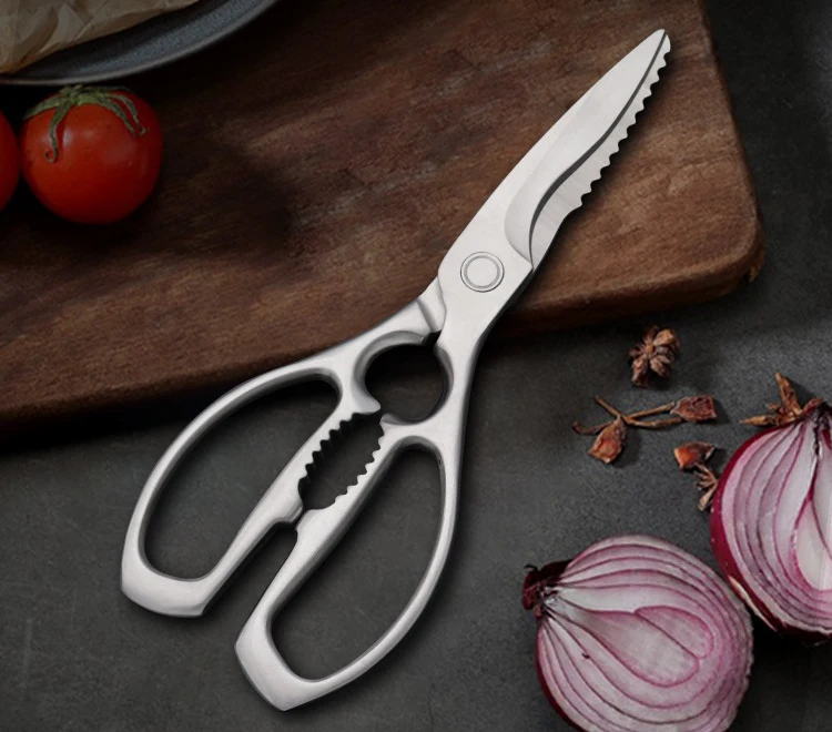 8 inch Easy Cleaning Poultry Shear Multipurpose Stainless Steel Sharp Kitchen Scissors