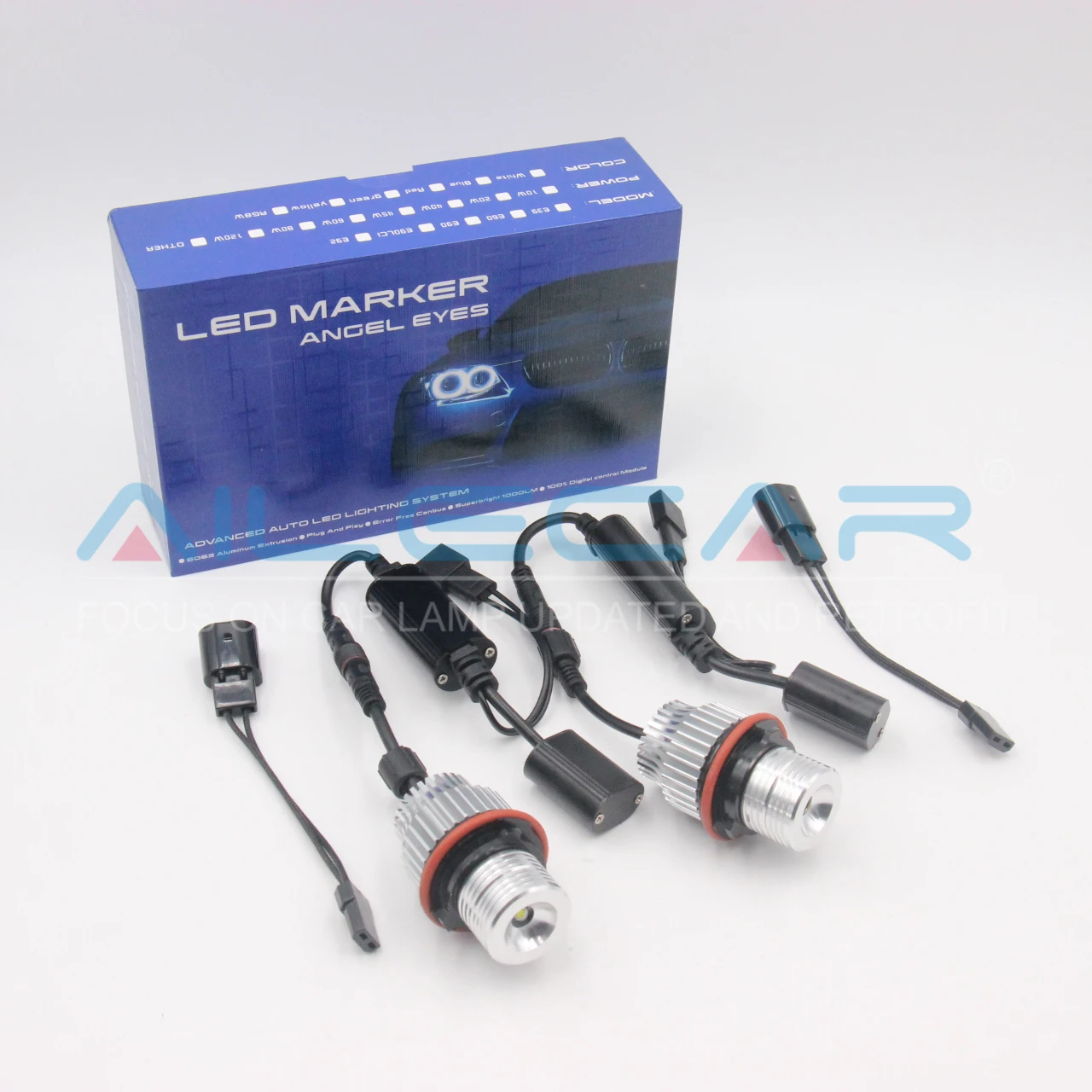 Car E39 LED Angel Eyes Marker Halo Ring Light Lamp For BMW