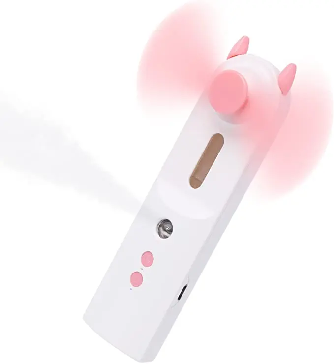 Мини портативный наружный карманный Вентилятор 2 в 1 водяной распылитель вентилятор Usb перезаряжаемый ручной нано-распылитель для лица