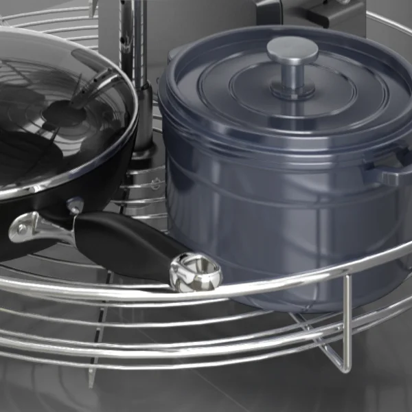 STORKING HOT SALE 360 premium corner carousel basket in MDF base for kitchen storage Good quality