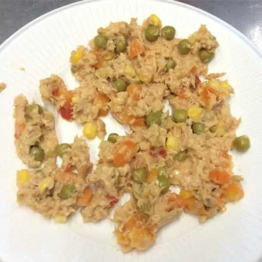 
Canned Tuna Mackerel Fish In Oil With Vegetables Salad Canning Factory 