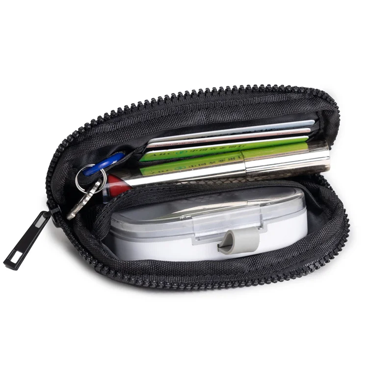 Wholesale Simple Mini Portable Keychains Wallet Id Window Women Zipper Coin Purses