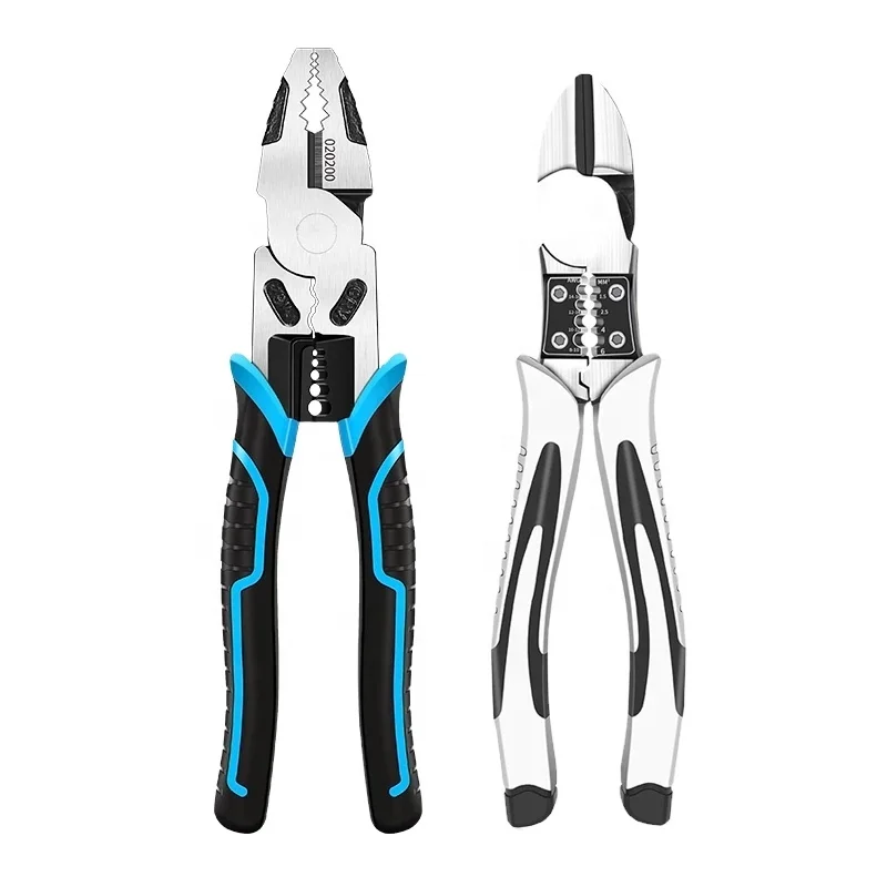  6'8'9' Multifunction Pliers Set Combination Stripper/Crimper/Cutter Heavy Duty Wire Diagonal Hand