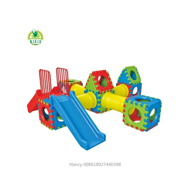 Colorful Plastic Kindergarten Children Play Tunnel QX-B4404