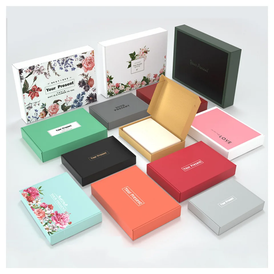 Custom Logo Shipping Boxes Mailer Corrugated Cardboard Box Die Cut Corrugated Courier Box