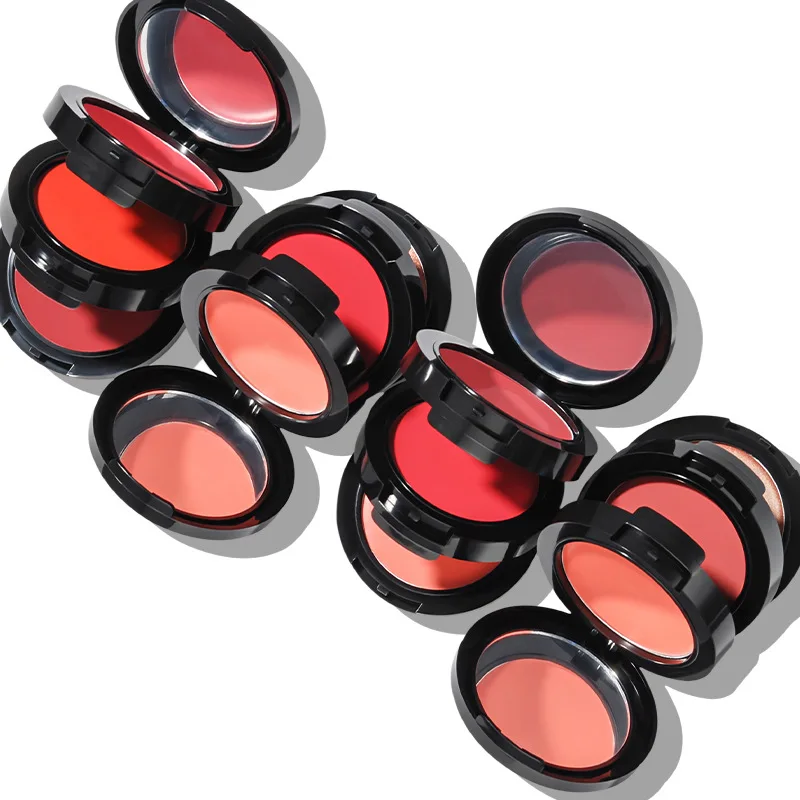 3 in 1 blush cream shimmer  blush pressed powder make up private label makeup blush powder