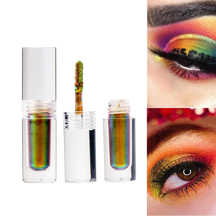 Duochrome Хрустальный хромовый пигмент блестящие тени для век многохромные неоновые хромовые